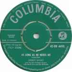 Cover of As Long As He Needs Me / So In Love, 1960, Vinyl