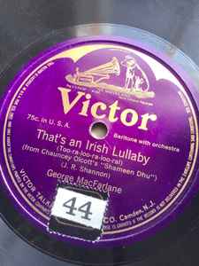George MacFarlane - That's An Irish Lullaby album cover