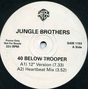 Jungle Brothers - 40 Below Trooper - Warner Bros. Records - 0-40764: :  Music