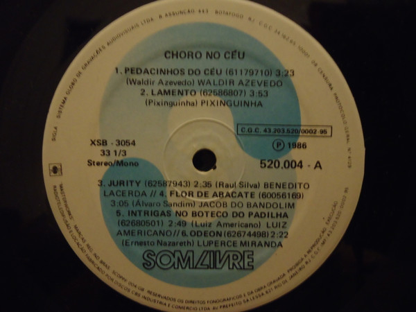 last ned album Various - Chôro No Céu Chôros Famosos Solistas Inesquecíveis