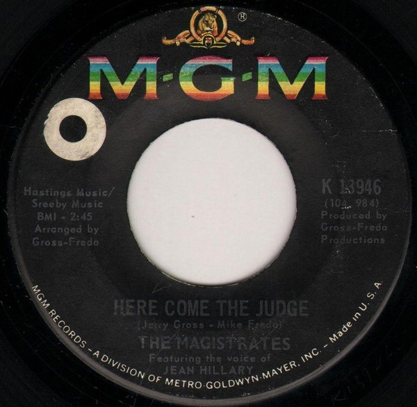 The Magistrates – Here Comes The Judge / Girl (1968, Vinyl) - Discogs