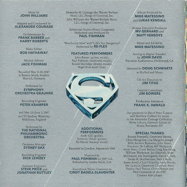 lataa albumi John Williams Alexander Courage - Superman IV The Quest For Peace