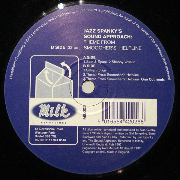 Jazz Spanky The Sound Approach Theme From Smoochers Helpline