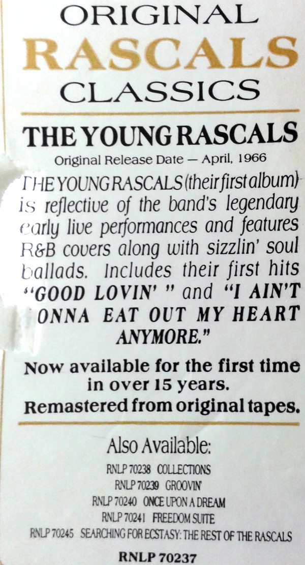 baixar álbum The Young Rascals - The Young Rascals