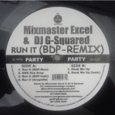last ned album Mixmaster Excel, DJ GSquared - Run It BDP Remix