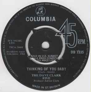 The Dave Clark Five - Thinking Of You Baby album cover