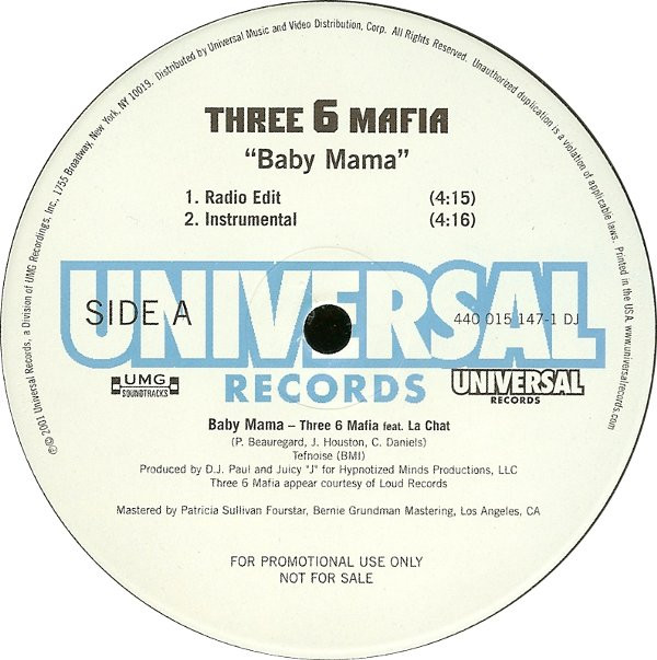 descargar álbum Three 6 Mafia - Baby Mama