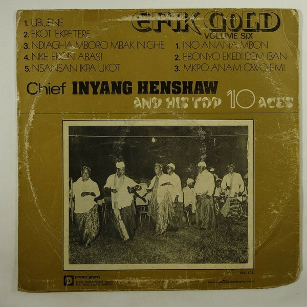lataa albumi Chief Inyang Henshaw And His Top 10 Aces - Efik Gold Volume 6