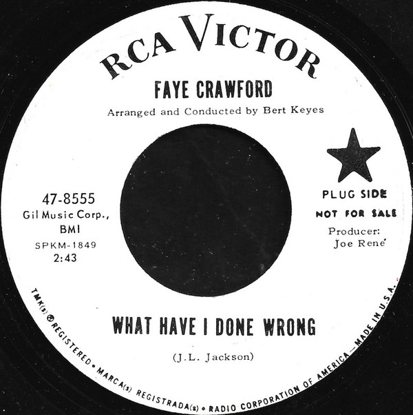 télécharger l'album Faye Crawford - What Have I Done Wrong