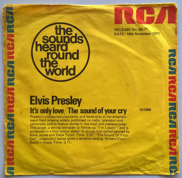 Album herunterladen Elvis Presley - Its Only Love