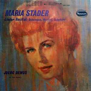 Maria Stader - Lieder Recital: Schumann, Mozart, Schubert album cover