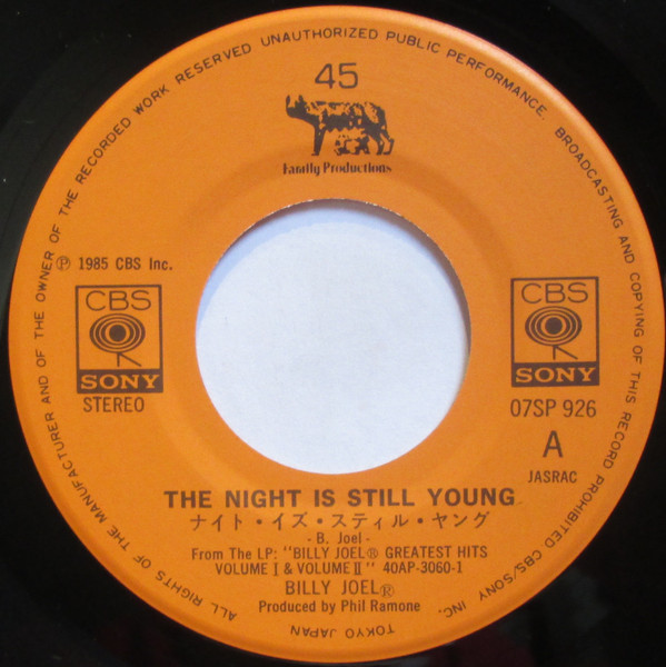 Album herunterladen Billy Joel - The Night Is Still Young