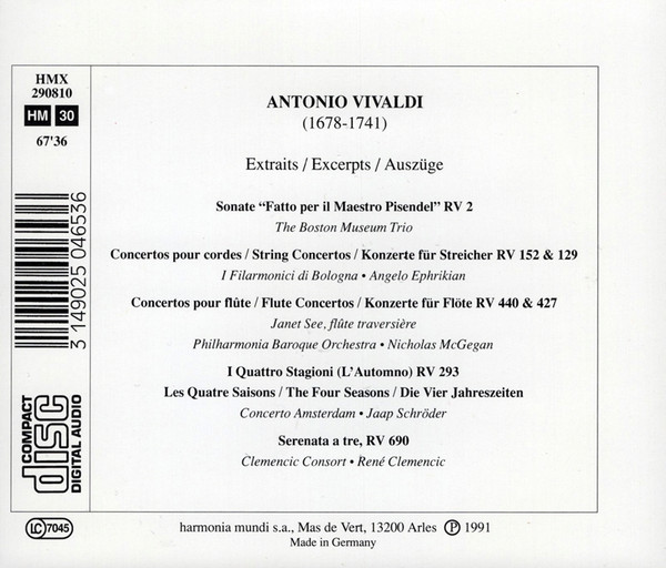 télécharger l'album Antonio Vivaldi - Prélude Baroque X
