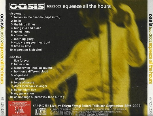 télécharger l'album Oasis - Squeeze All The Hours