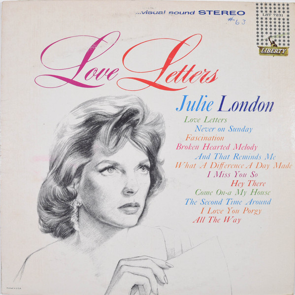 Julie London – Love Letters (1962, Hollywood pressing, Vinyl 