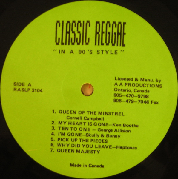 baixar álbum Asher Presents Various - Classic Reggae In A 90s Style