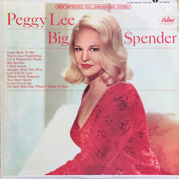 Peggy Lee – Big Spender (1966, Vinyl) - Discogs