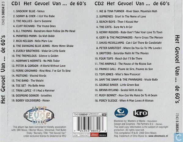 lataa albumi Various - Het Gevoel Van De 60s