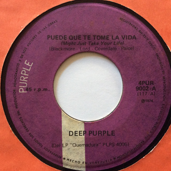 Deep Purple – Might Just Take Your Life (1974, Vinyl) - Discogs