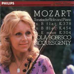 Mozart, Lola Bobesco, Jacques Genty – Sonatas For Violin And Piano