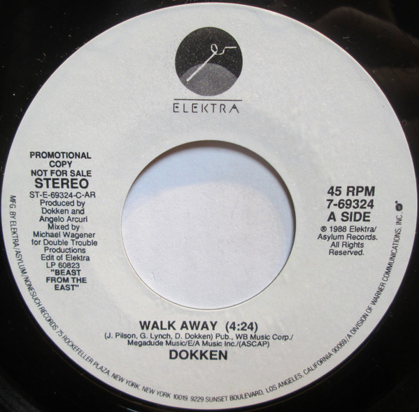 Dokken – Walk Away (1988, CD) - Discogs