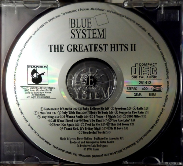 last ned album Blue System - The Greatest Hits II