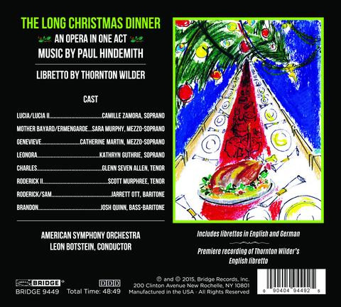 baixar álbum Paul Hindemith, Thornton Wilder, American Symphony Orchestra, Leon Botstein - The Long Christmas Dinner