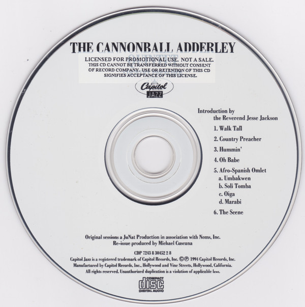 descargar álbum The Cannonball Adderley Quintet - Country Preacher Live At Operation Breadbasket