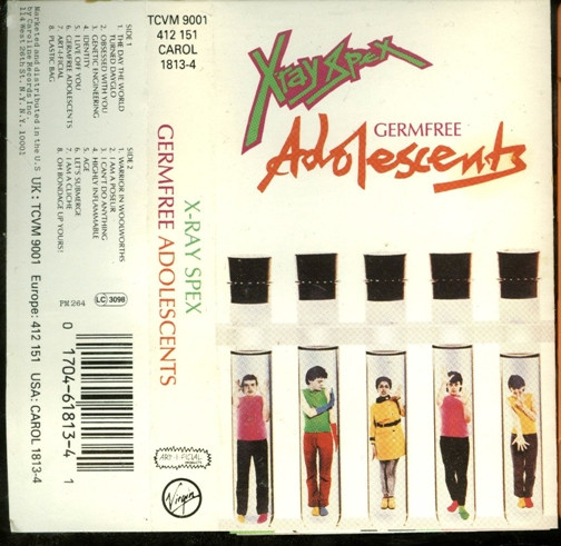 X Ray Spex Germfree Adolescents 1991 Orange Shell Cassette Discogs