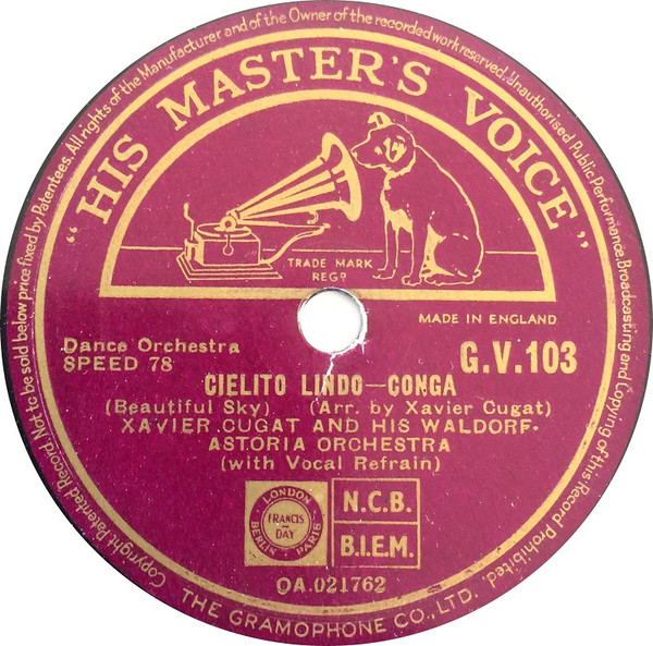 Xavier Cugat And His Waldorf-Astoria Orchestra – Cielito Lindo