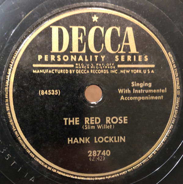 lataa albumi Hank Locklin - I Cant Run Away The Red Rose