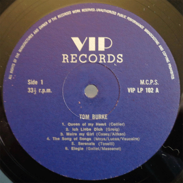 télécharger l'album Tom Burke - A Toast To Tom Burke