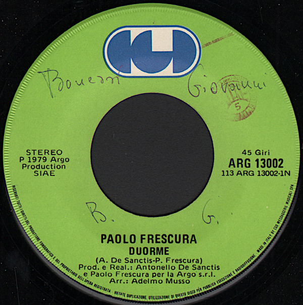 lataa albumi Paolo Frescura - Duorme