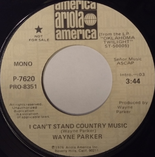 Album herunterladen Wayne Parker - I Cant Stand Country Music