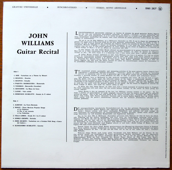 John Williams - Guitar Recital | Concert Hall (SMS 2827) - 2