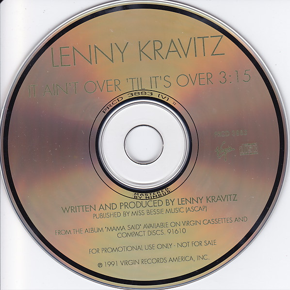 Lenny Kravitz – It Ain't Over 'Til It's Over (1991, CD) - Discogs