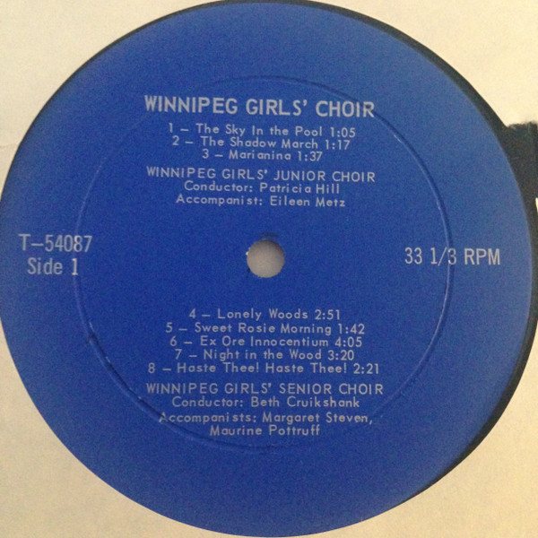 descargar álbum Winnipeg Girl's Choir - Winnipeg Girls Choir