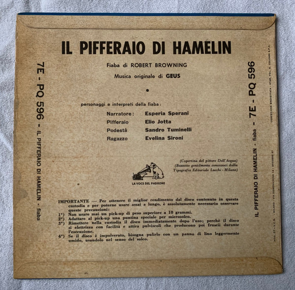 last ned album Robert Browning - Il Pifferaio Di Hamelin