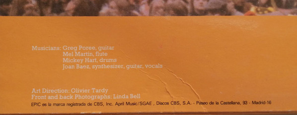 descargar álbum Joan Baez - Tour Europea