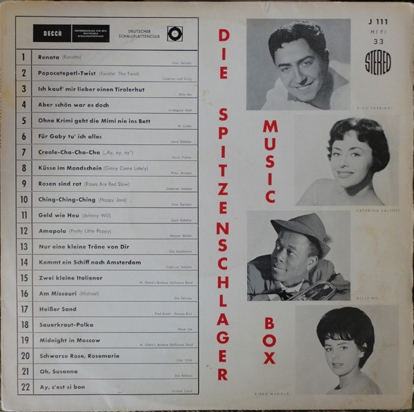 télécharger l'album Various - Die Spitzenschlager Musicbox