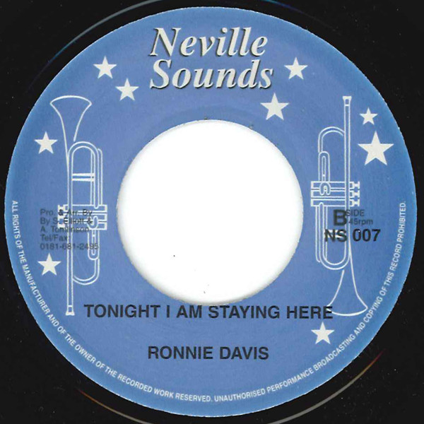 ladda ner album Ronnie Davies - Take Heed Tonight I Am Staying Here