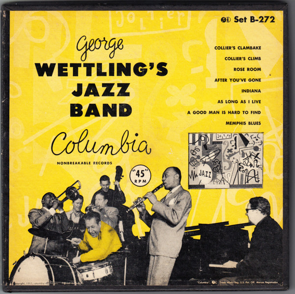SP盤●ジャズ/ジョージ・ウェットリング[コリアース・クラムベイク/コリアース・クライム]Columbia/GEORGE WETTLING
