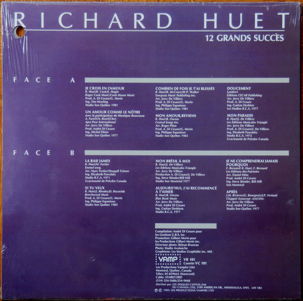 Richard Huet - 12 Grands Succès | Vamp (VR 101) - 2