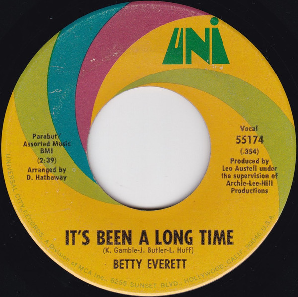 Betty Everett – It's Been A Long Time / Just A Man's Way (1969