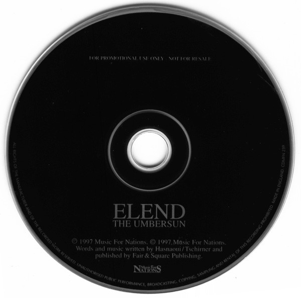 Elend – The Umbersun (1998, CD) - Discogs