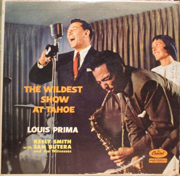 LOUIS PRIMA Keely Smith Sam Butera The Wildest Show In Tahoe LP 1957 T-908  - VG+