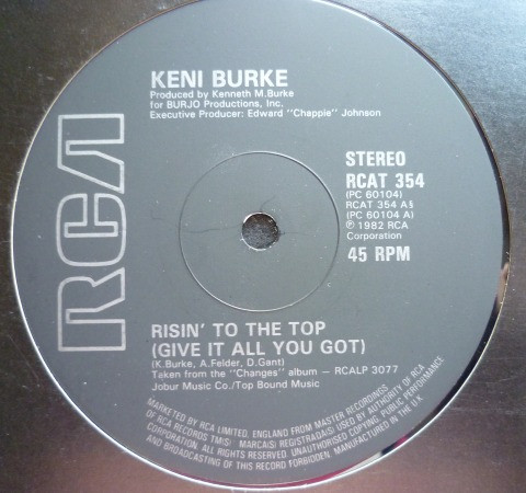 Keni Burke – Risin' To The Top (1983, Vinyl) - Discogs