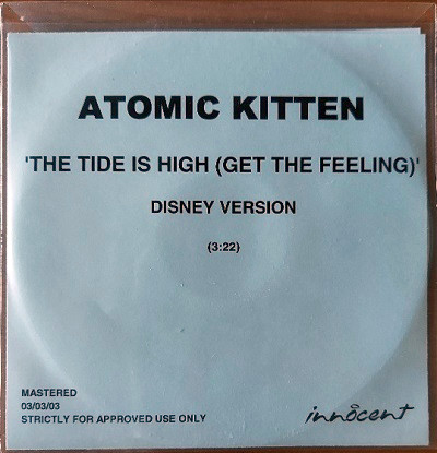 Atomic Kitten The Tide Is High Vintage Heart Song Lyric Print - Song Lyric  Designs
