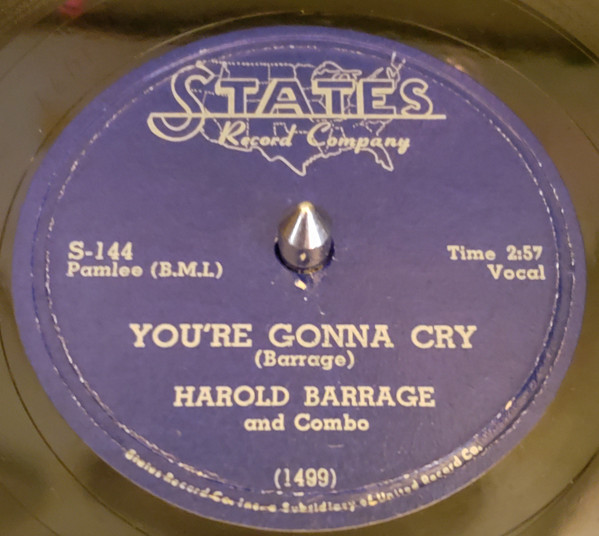 baixar álbum Harold Barrage And Combo - Feel So Fine Youre Gonna Cry