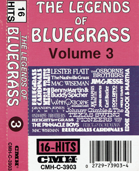 The Legends Of Bluegrass Volume 3 (1994, Cassette) - Discogs